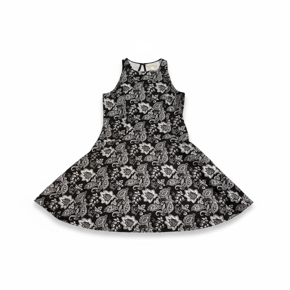 abercrombie and fitch black floral dress Women's The A&F Emerson Tiered Maxi Dress in Black Pattern | Size L